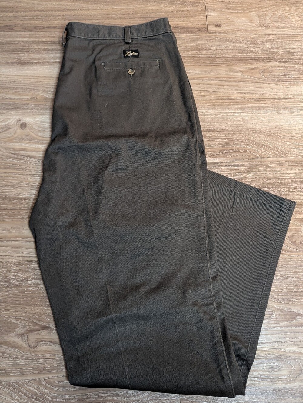 Lucchese Vintage Grey Western Pleated Chinos Straight Fit 40